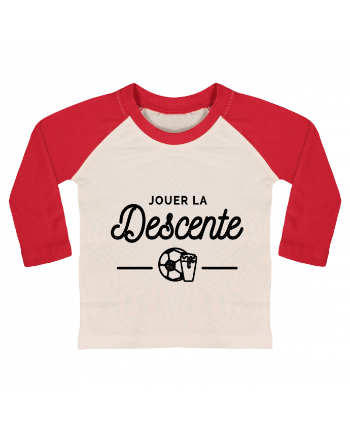 T-shirt baby Baseball long sleeve Jouer la descente by Rustic