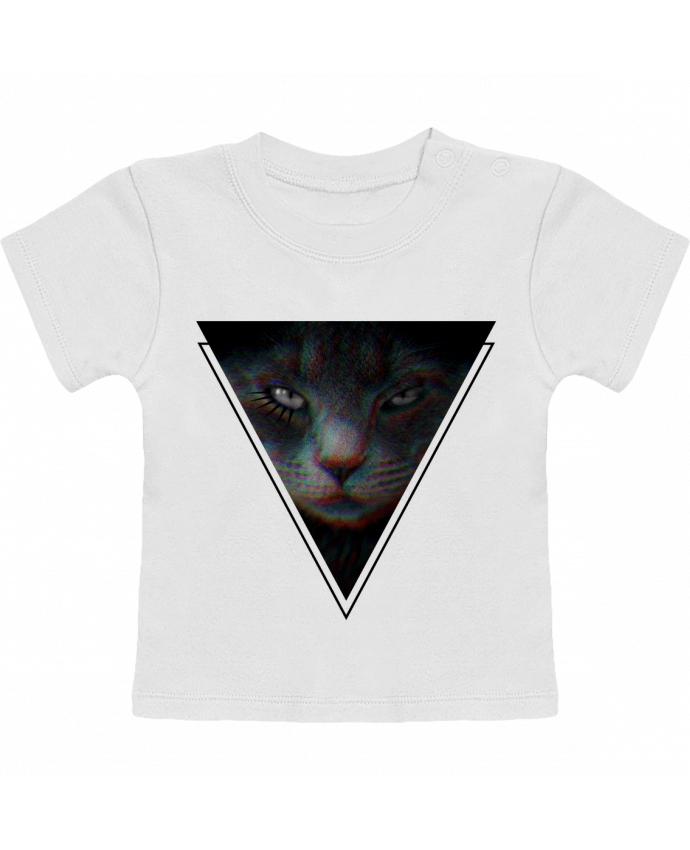 T-Shirt Baby Short Sleeve DarkCat manches courtes du designer ThibaultP