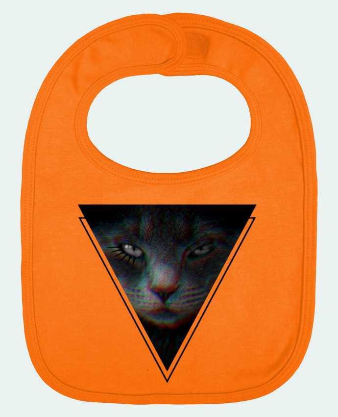 Baby Bib plain and contrast DarkCat by ThibaultP