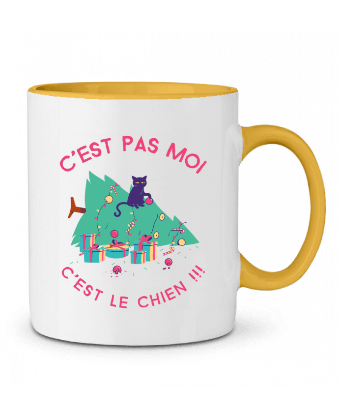 Mug bicolore Humour de chat SANDRA-WEB-DESIGN.CH