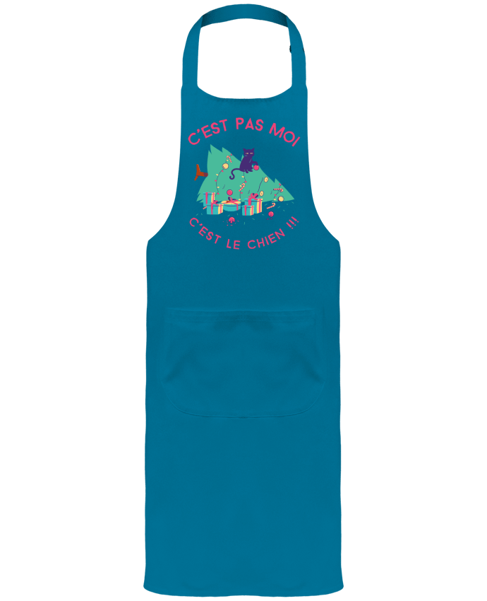 Garden or Sommelier Apron with Pocket Humour de chat by SANDRA-WEB-DESIGN.CH