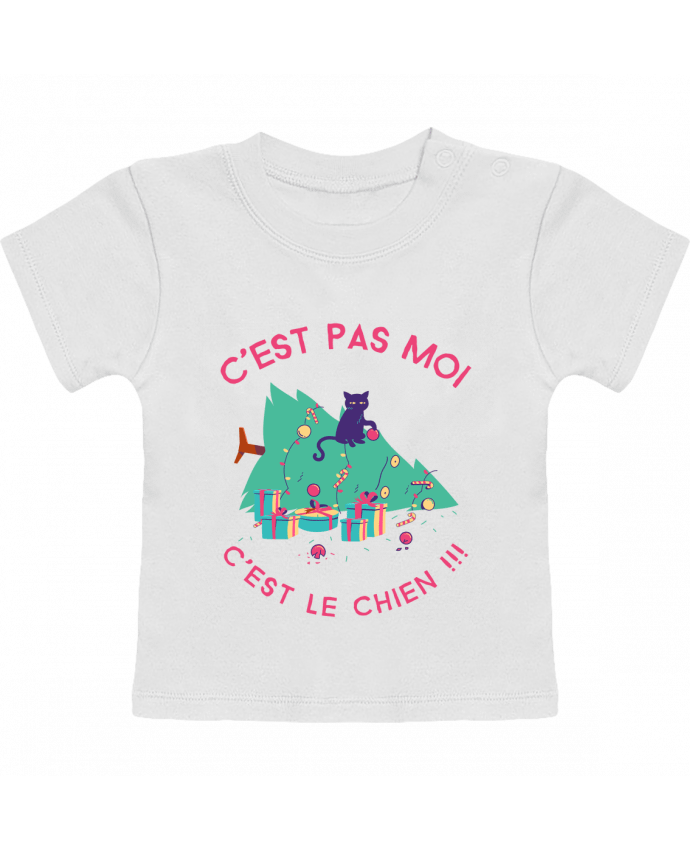 T-Shirt Baby Short Sleeve Humour de chat manches courtes du designer SANDRA-WEB-DESIGN.CH