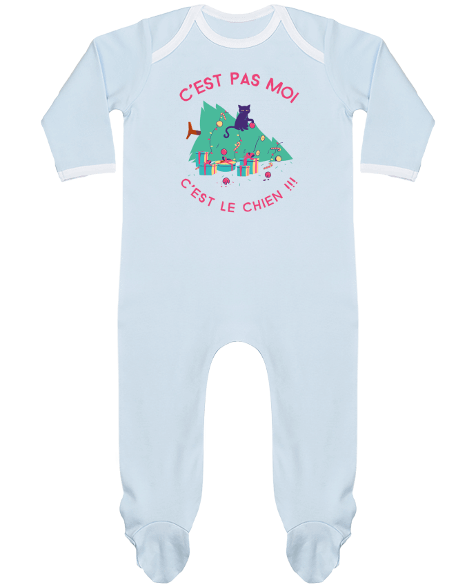Baby Sleeper long sleeves Contrast Humour de chat by SANDRA-WEB-DESIGN.CH