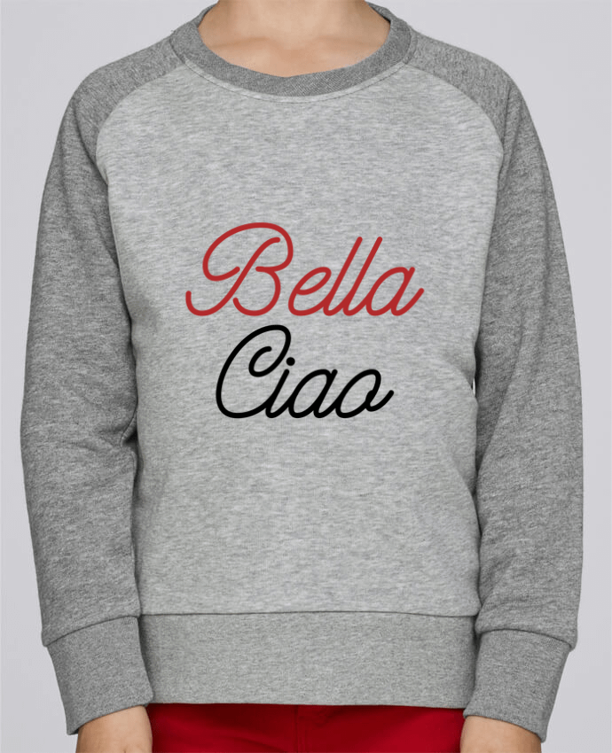 Sweatshirt Kids Round Neck Stanley Mini Contrast Bella Ciao by lecartelfrancais