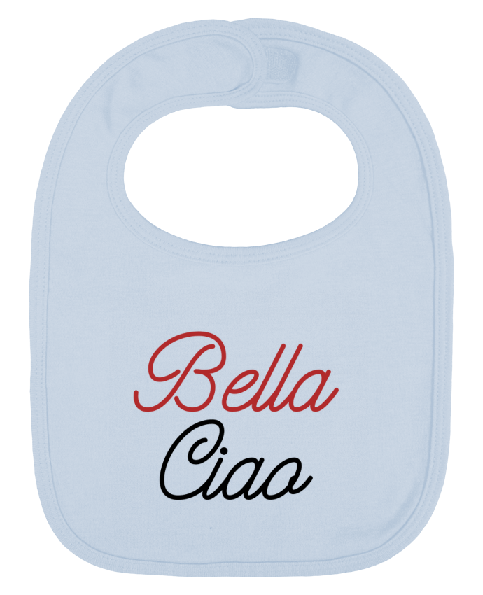Baby Bib plain and contrast Bella Ciao by lecartelfrancais