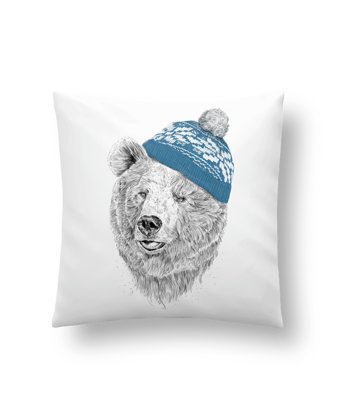 Cushion synthetic soft 45 x 45 cm Hello Winter by Balàzs Solti