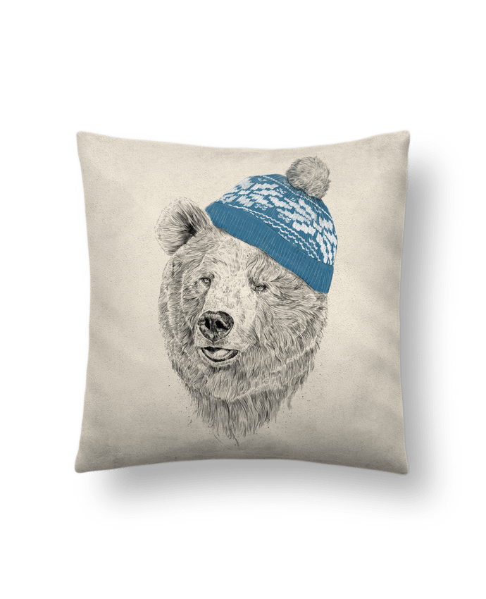 Cushion suede touch 45 x 45 cm Hello Winter by Balàzs Solti