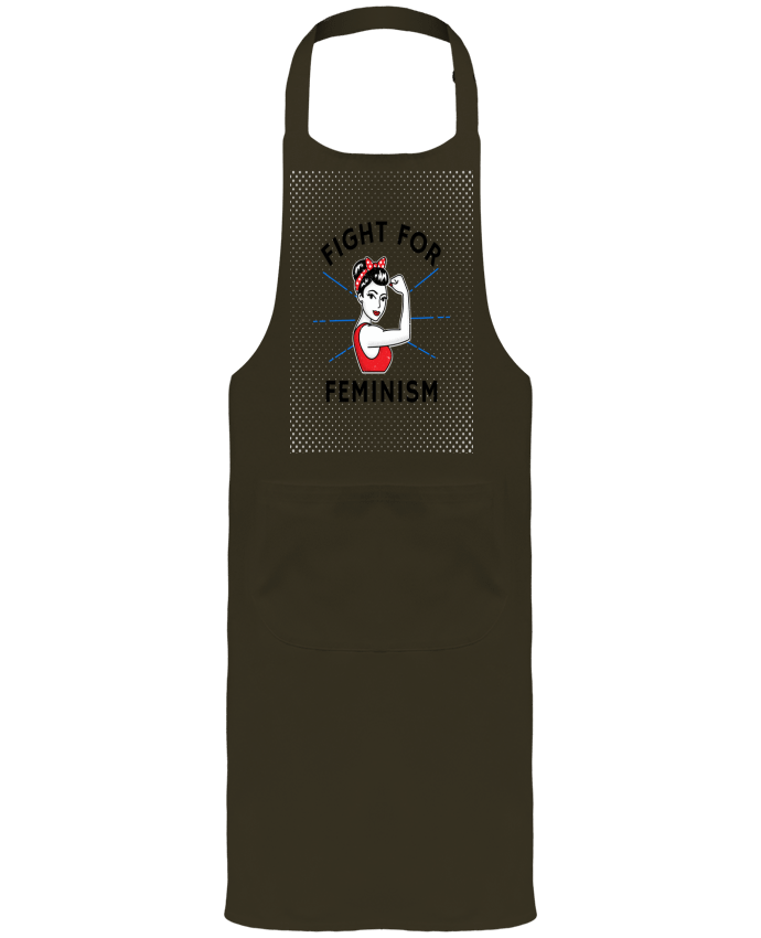 Garden or Sommelier Apron with Pocket Fight for féminism by Vise Shine your life