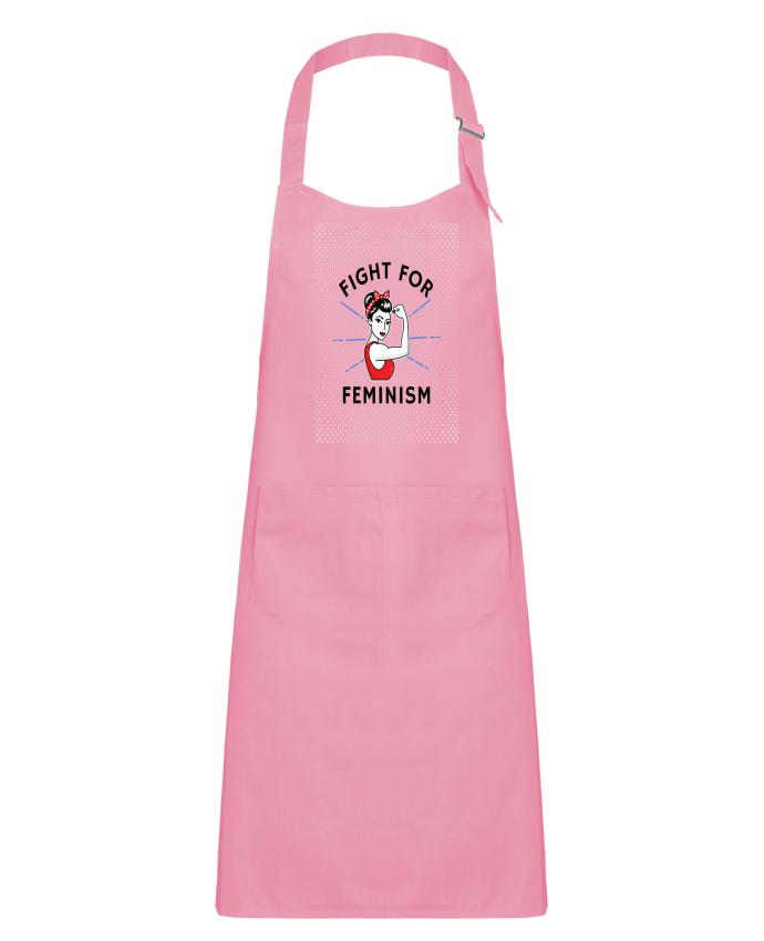 Kids chef pocket apron Fight for féminism by Vise Shine your life
