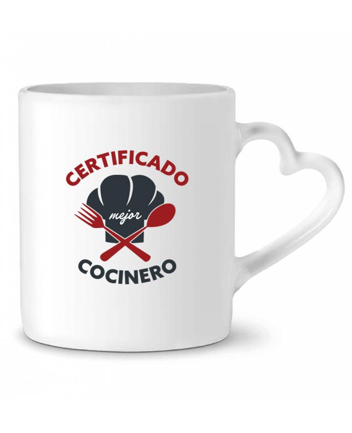 Mug Heart Certificado mejor cocinero by tunetoo