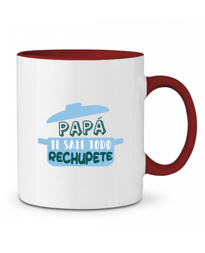 Taza Cerámica Bicolor Papá te sale todo de rechupete tunetoo