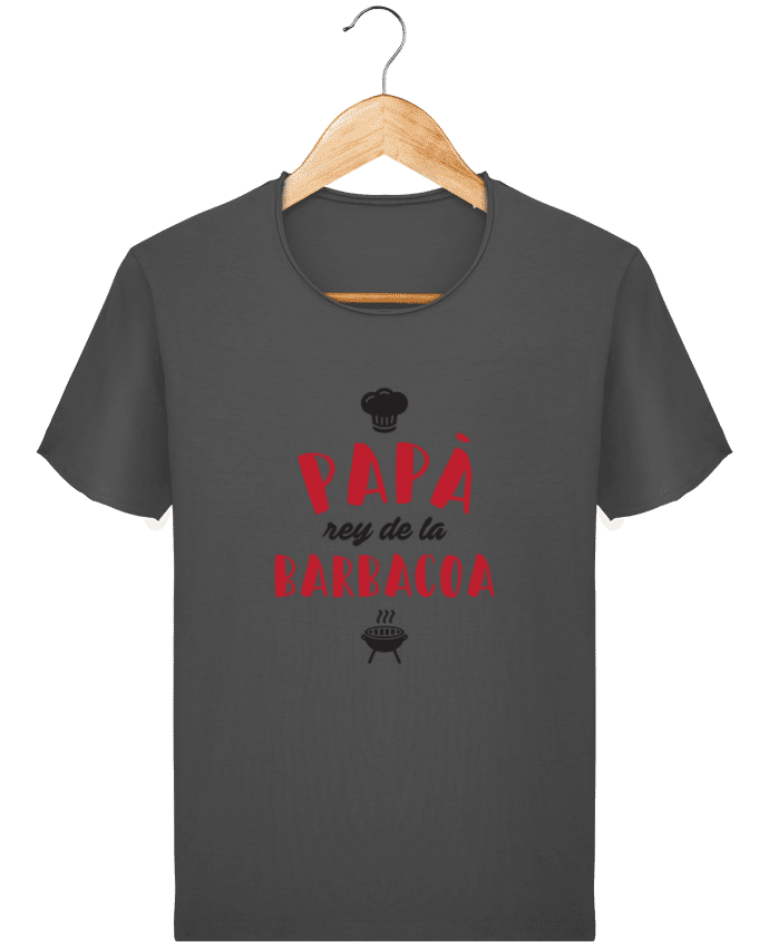  T-shirt Homme vintage Papá rey de la barbacoa par tunetoo
