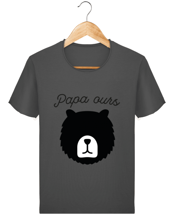  T-shirt Homme vintage Papa ours par FRENCHUP-MAYO