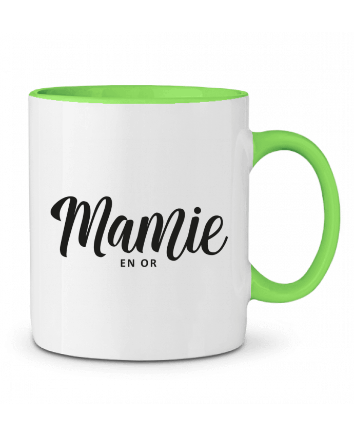 Mug bicolore Mamie en or FRENCHUP-MAYO