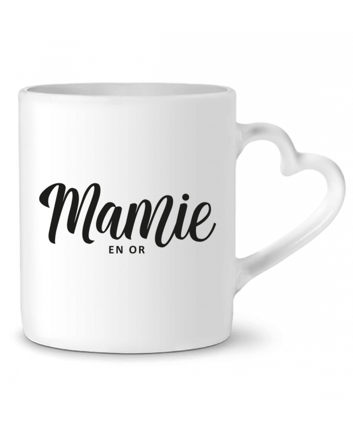 Mug coeur Mamie en or par FRENCHUP-MAYO