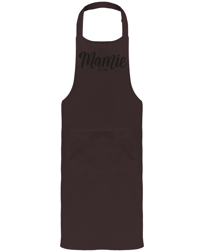 Tablier avec poches Mamie en or par FRENCHUP-MAYO