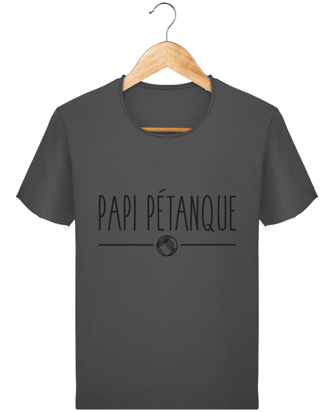  T-shirt Homme vintage Papi pétanque par FRENCHUP-MAYO