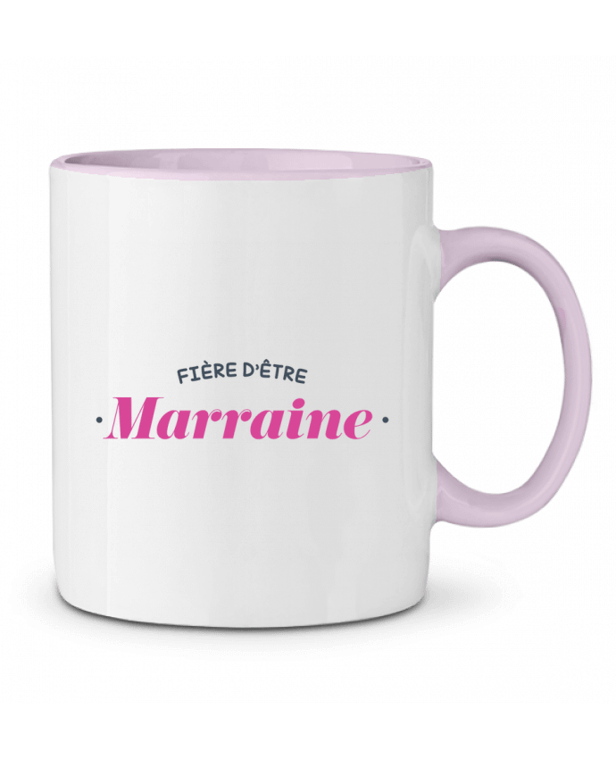 Two-tone Ceramic Mug Fière d'être marraine tunetoo