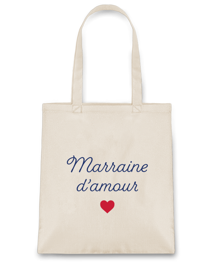 Tote Bag cotton Marraine d'amour by tunetoo