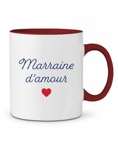 Mug bicolore Marraine d'amour tunetoo