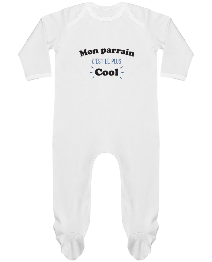 Baby Sleeper long sleeves Contrast Mon byrain c'est le plus cool by tunetoo