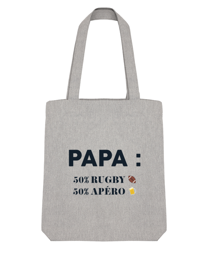 Tote Bag Stanley Stella Papa 50% rugby 50% apéro by tunetoo 