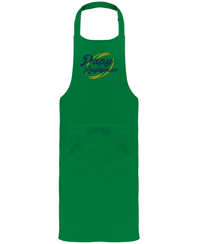 Garden or Sommelier Apron with Pocket Papy Rugbyman by tunetoo