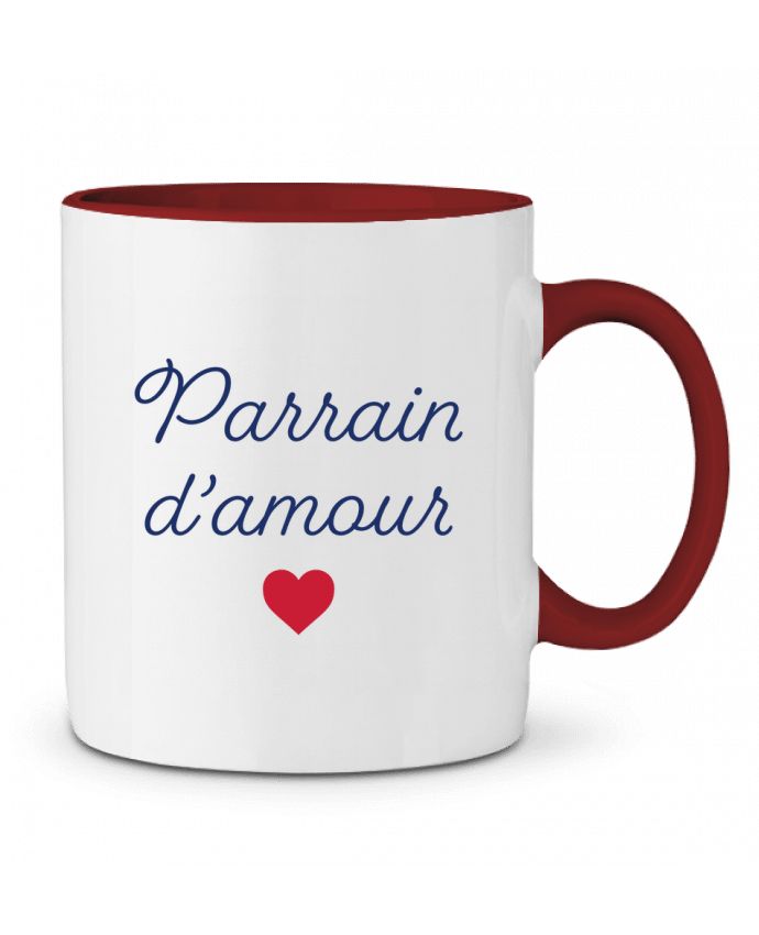 Mug bicolore Parrain d'amour tunetoo