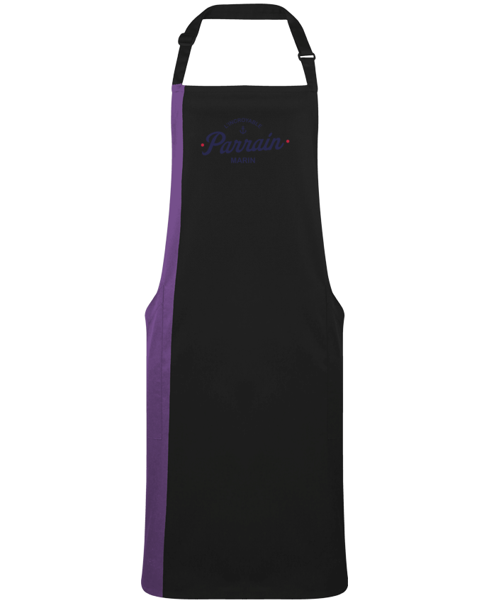 Two-tone long Apron L'incroyable Parrain marin by  tunetoo