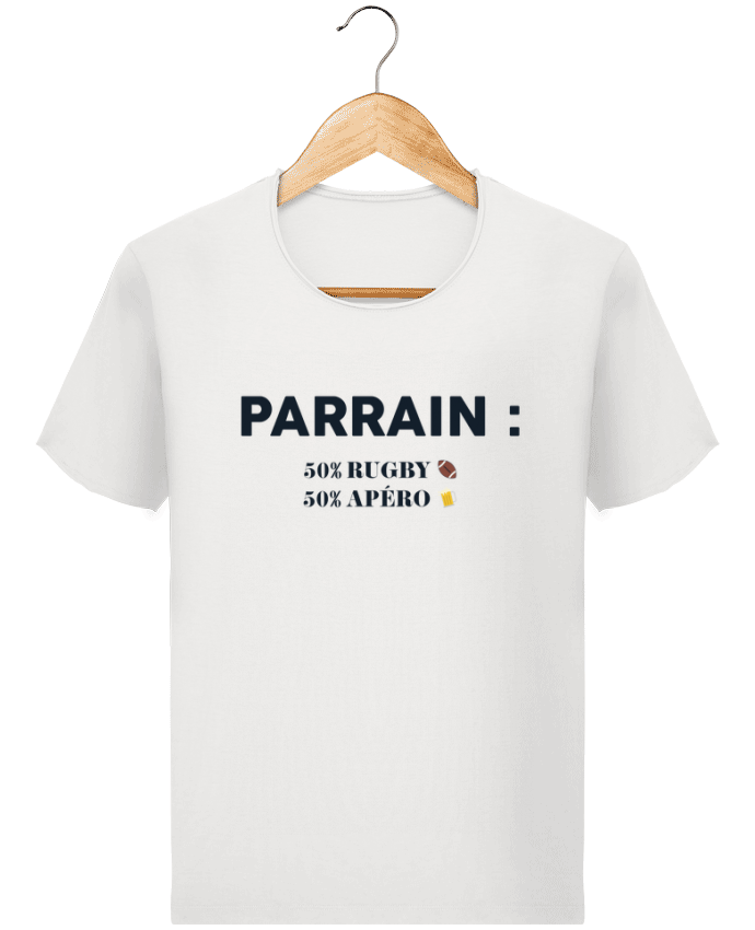 Camiseta Hombre Stanley Imagine Vintage Parrain 50% rugby 50% apéro por tunetoo