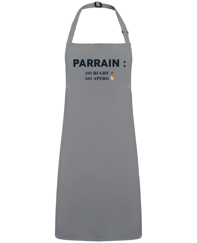 Tablier Parrain 50% rugby 50% apéro par  tunetoo