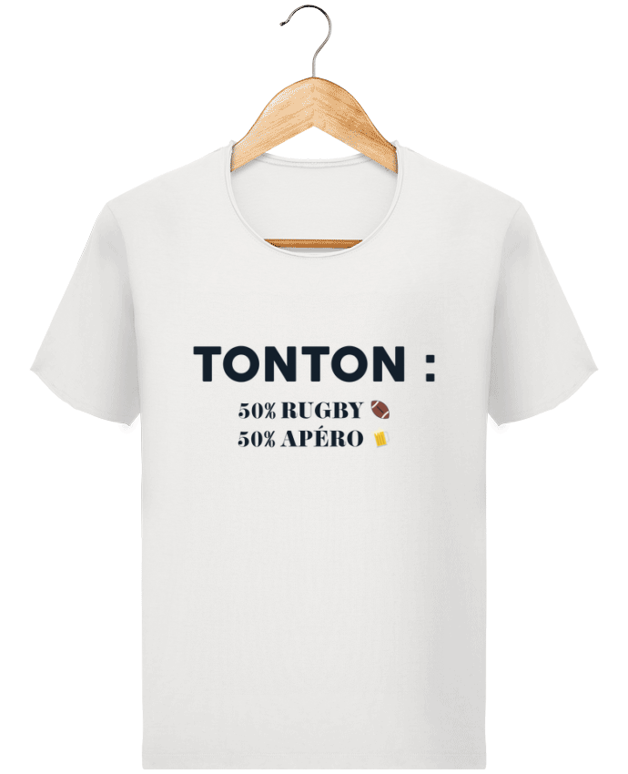  T-shirt Homme vintage Tonton 50% rugby 50% apéro par tunetoo