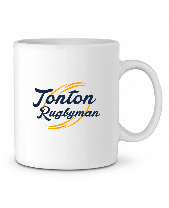 Ceramic Mug Tonton rugbyman by tunetoo