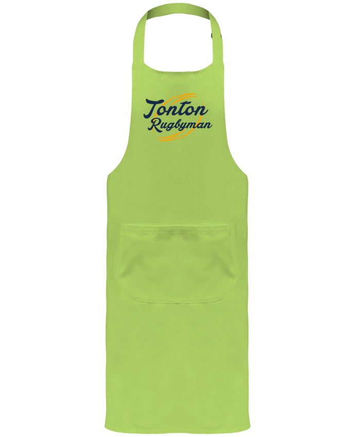 Garden or Sommelier Apron with Pocket Tonton rugbyman by tunetoo