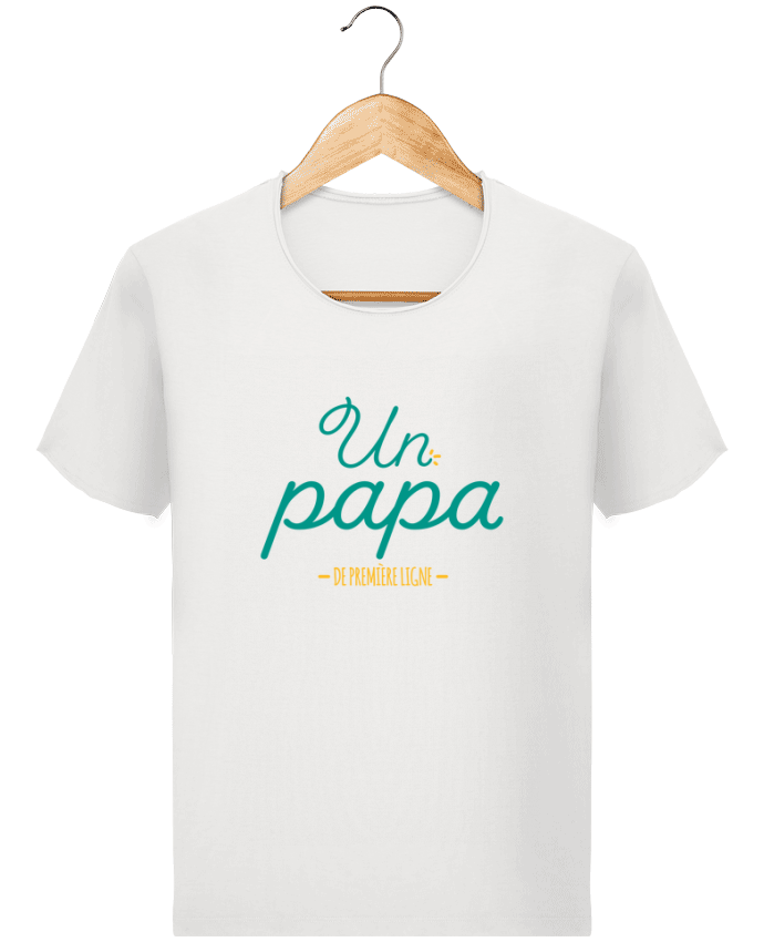  T-shirt Homme vintage Un papa de première ligne par tunetoo