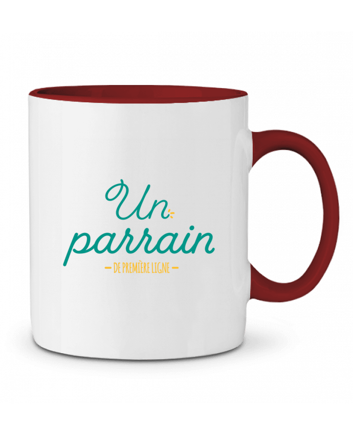 Mug bicolore Un parrain de première ligne tunetoo
