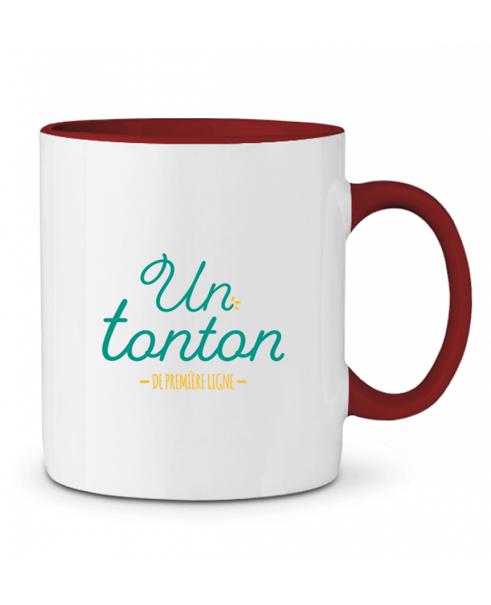Mug bicolore Un tonton de première ligne tunetoo