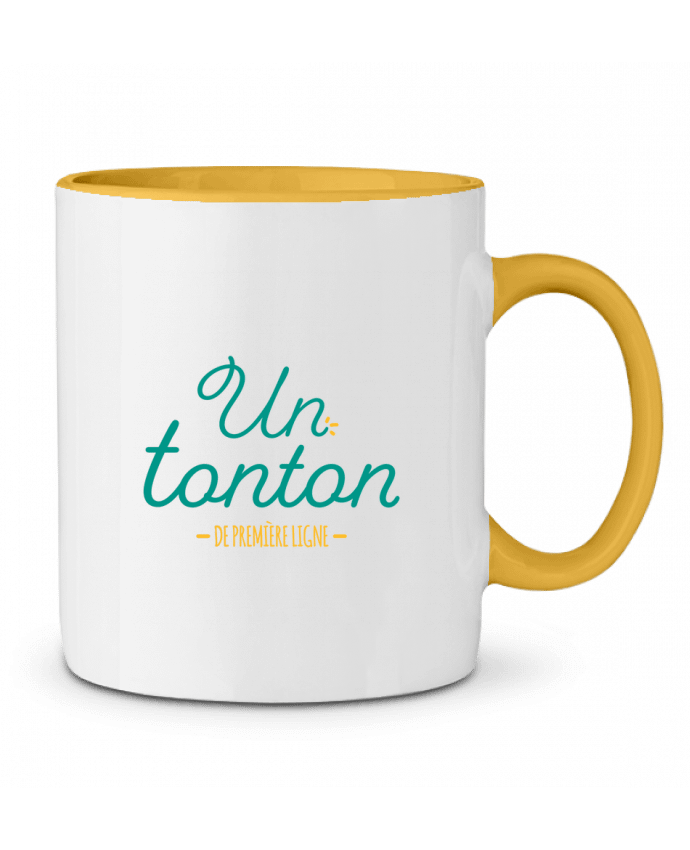 Mug bicolore Un tonton de première ligne tunetoo