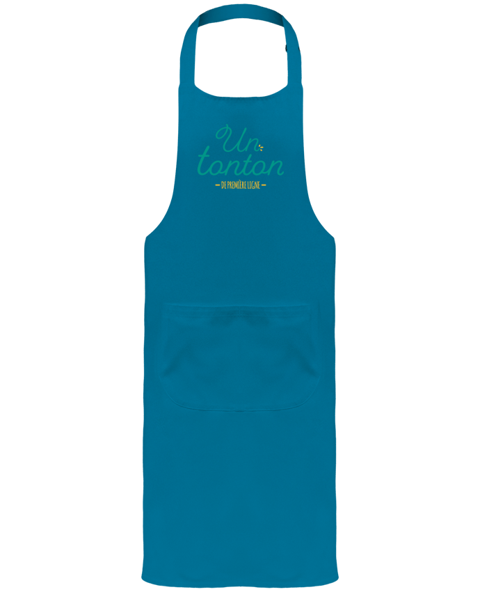 Garden or Sommelier Apron with Pocket Un tonton de première ligne by tunetoo