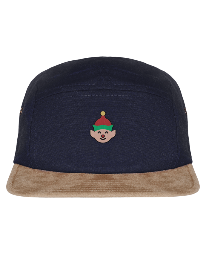 5 Panel Cap suede effect visor Lutin de Noël by tunetoo