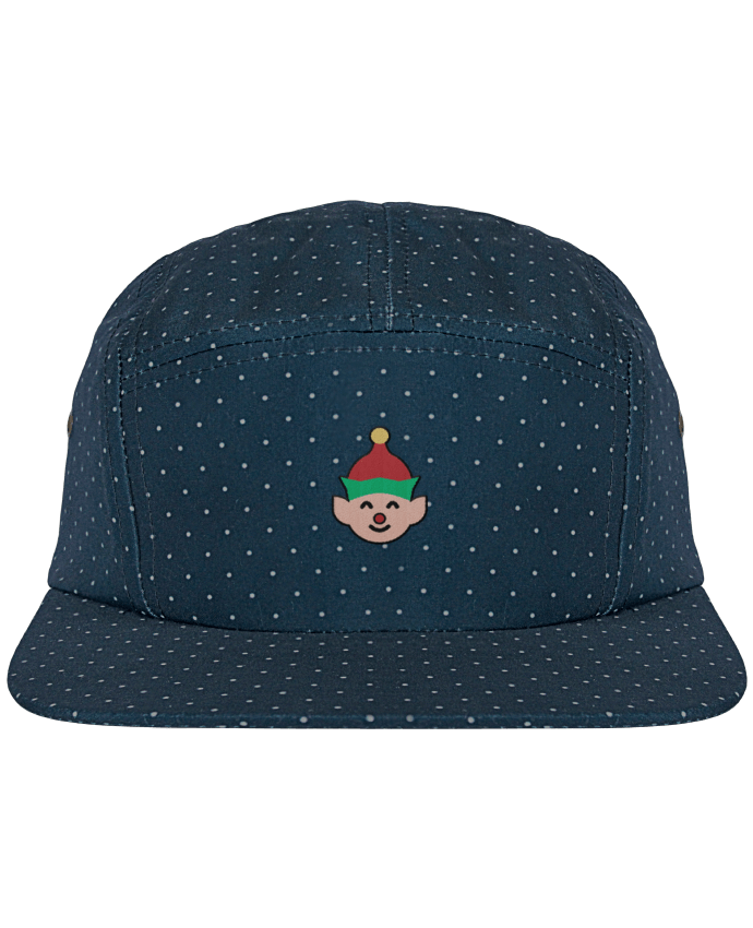 Casquette 5 panel à pois Lutin de Noël par tunetoo