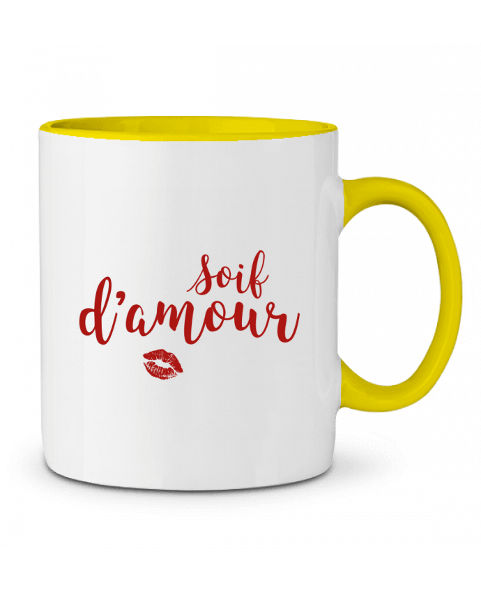 Two-tone Ceramic Mug Soif d'amour tunetoo