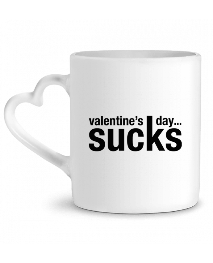 Mug Heart Valentine's day sucks by tunetoo