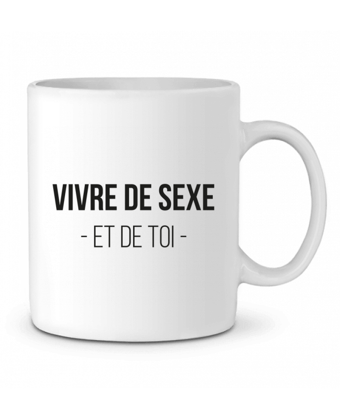 Ceramic Mug Vivre de sexe et de toi by tunetoo