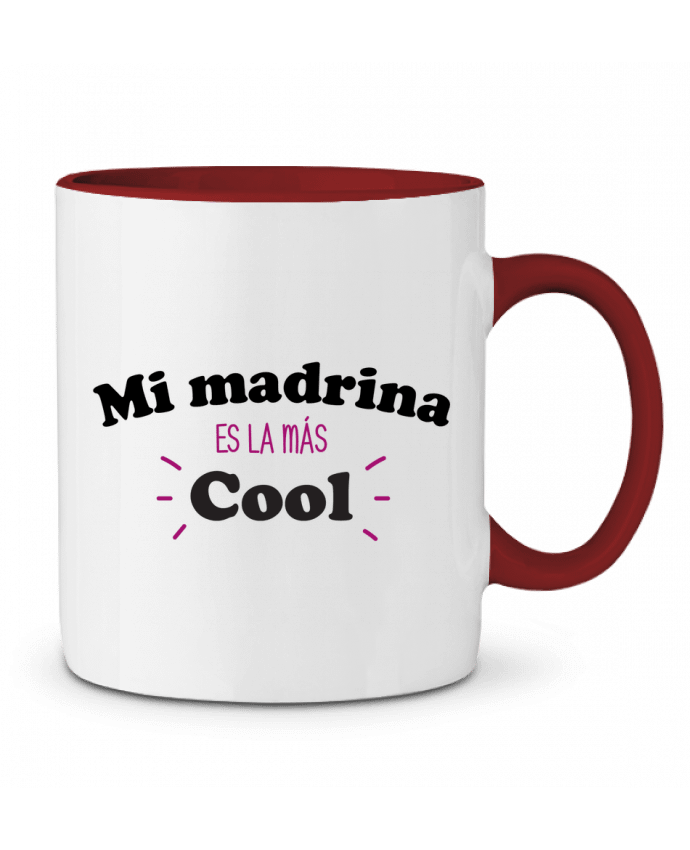 Mug bicolore Mi madrina es la más cool tunetoo