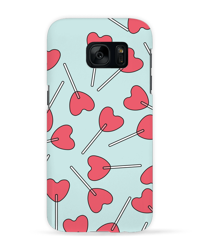 Case 3D Samsung Galaxy S7 Sucettes coeur by tunetoo