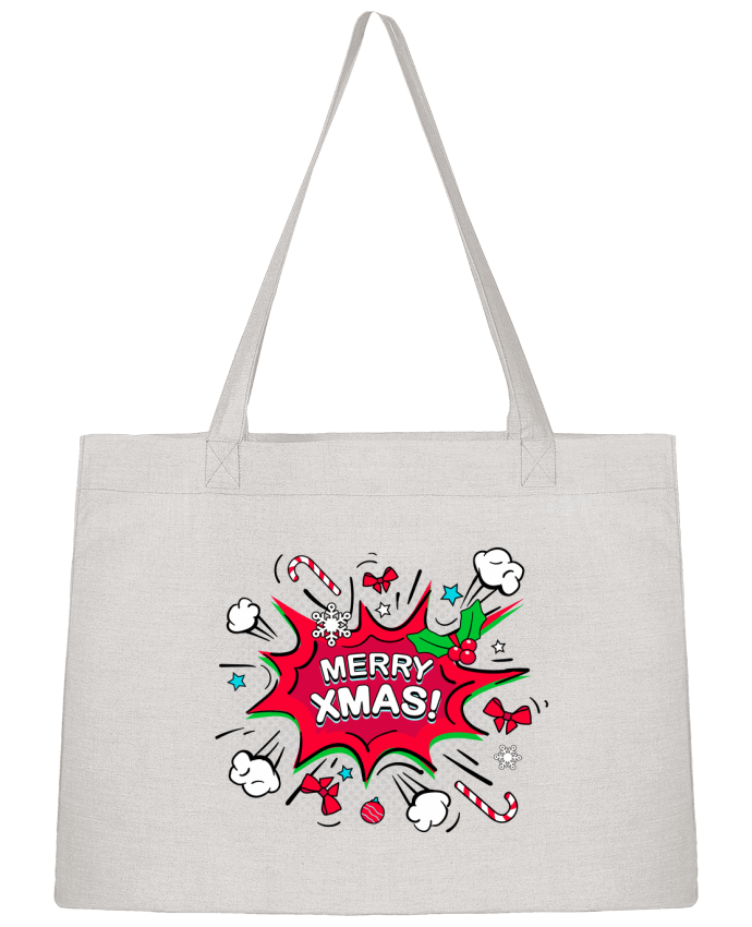 Shopping tote bag Stanley Stella Merry XMAS by MaxfromParis