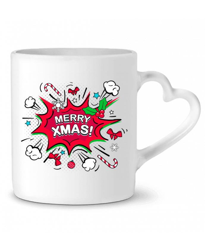 Mug coeur Merry XMAS par MaxfromParis