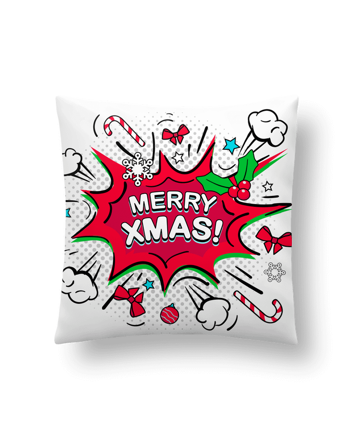 Cushion synthetic soft 45 x 45 cm Merry XMAS by MaxfromParis