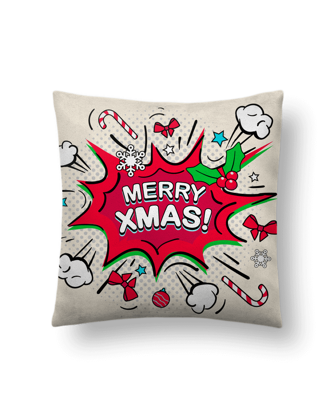 Cushion suede touch 45 x 45 cm Merry XMAS by MaxfromParis